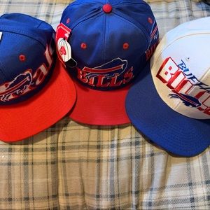 Vintage (3) Buffalo Bills SnapBack Hats